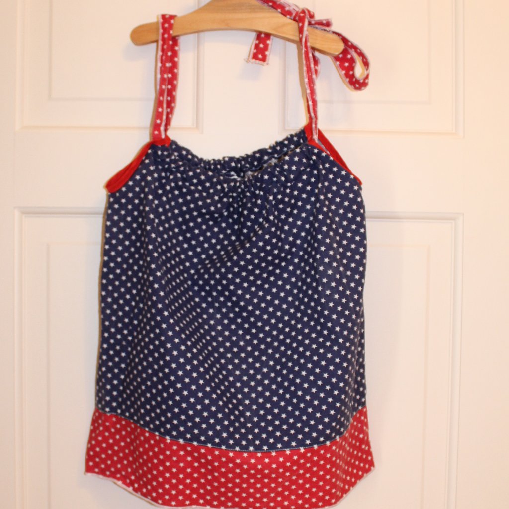 Patriotic Pillowcase Dress 2t
